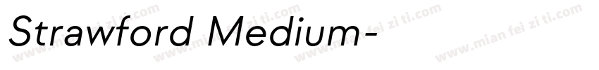 Strawford Medium字体转换